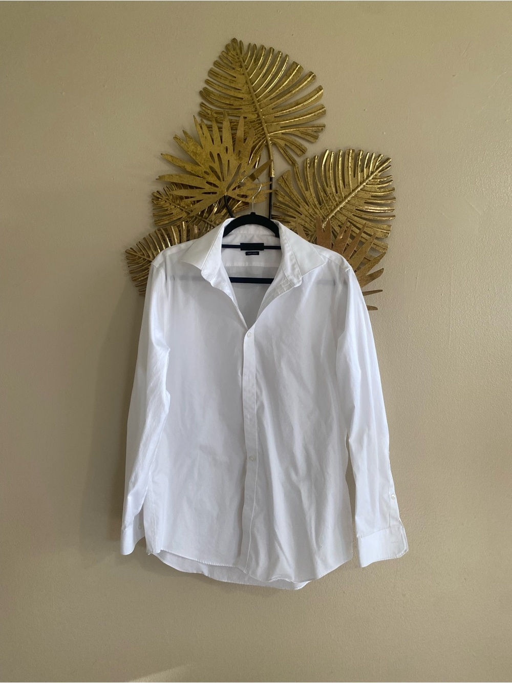 Dkny White Long-Sleeve Dress Shirt